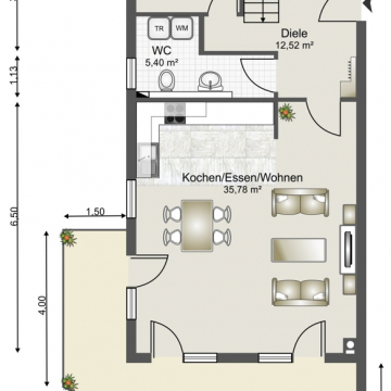 Grundriss 1. Obergeschoss