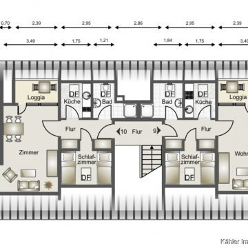 Grundriss Spitzboden Gebäudeteil 3 Grundriss Spitzboden Gebäudeteil 3